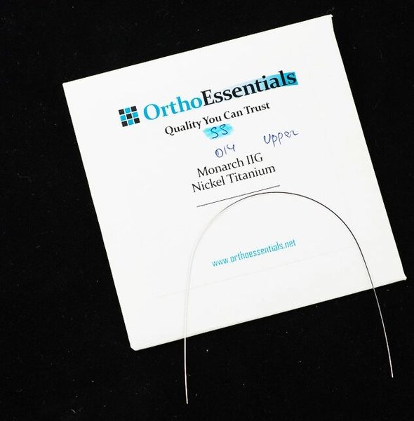 Дуги ортодонтичні SS Ortho Essentials стальні, круглі, 0.12 U Дуги ОЕ SS Круглі фото