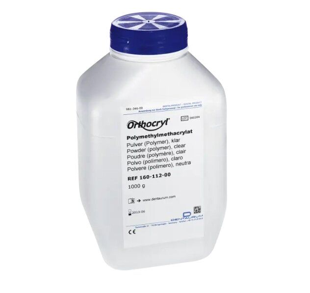 Пластмаса Orthocryl полимер порошок 1 кг Dentaurum 160-112-00 фото